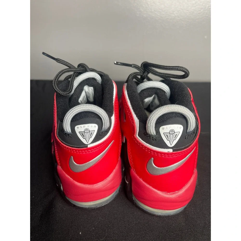 Nike Air More Uptempo Scottie Pippen Black Red White‎ DM0019-001 Kids Size 13.5C
